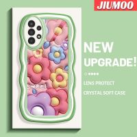 JIUMOO เคส A04s ลายการ์ตูน3มิติ A13 A13กาแล็คซี่ของปลอกสำหรับ Samsung เคสโปร่งใส3มิติลายดีไซน์ใหม่ขอบลอนแฟชั่นแบบเรียบง่ายเคสโทรศัพท์แบบใสนิ่มป้องกันกล้องปลอกซิลิโคนกันกระแทก