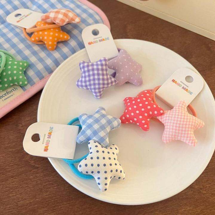 trendy-headwear-for-kids-kids-elastic-hair-ties-small-hair-rubber-bands-sponge-star-scrunchies-baby-girls-headbands