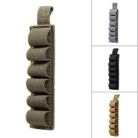 Berburu taktis Hook Loop 6 putaran Shell Holder Shotshell Masukkan kartu Strip dengan perekat kembali untuk 12 Gauge kantong