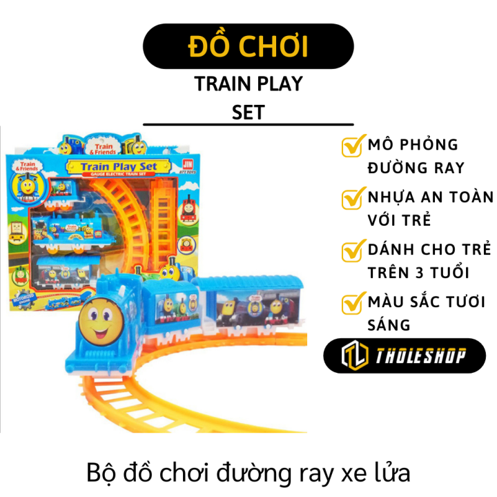 Đồ chơi tàu hỏa mô hình tàu hỏa cổ điển EASYKIDS chạy trên đường ray nhả  khói hơi nước có đèn và âm thanh sống động cho bé