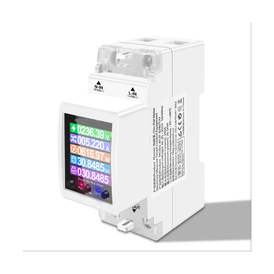 AT2PW 100A Tuya WIFI Din Rail Energy Meter Smart Switch Remote Control Replacement Spare Parts Accessories AC 220V Digital Volt Kwh Frequency Factor Meter