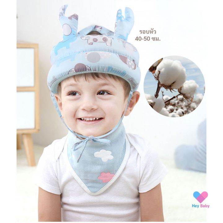 หมวกกันกระแทกเด็ก-ซับแรงกระแทก-ป้องกันศีรษะของลูกน้อย-ป้องกันรอบทิศทาง-หมวกเด็ก-อุปกรณ์ความปลอดภัยเด็ก-ของใช้เด็ก-baby-sm686