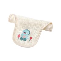 ♗▥ Burp Sweat Absorbent Cloths Kids Cotton Face Back WashCloth Lovely Sewing Breathable Back Sweat Towel Baby Essential