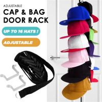 Adjustable Straps with Hooks Hat Bag Coat Clothes Rack Organizer Storage Holders Hanger Over The Door Closet Wardrobe Bedroom