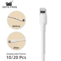 DATA FROG 10/20pcs 10cm Cable Protector Heat Shrink Tube Organizer Cord Management Cover For iPhone Charging Cable Accessories