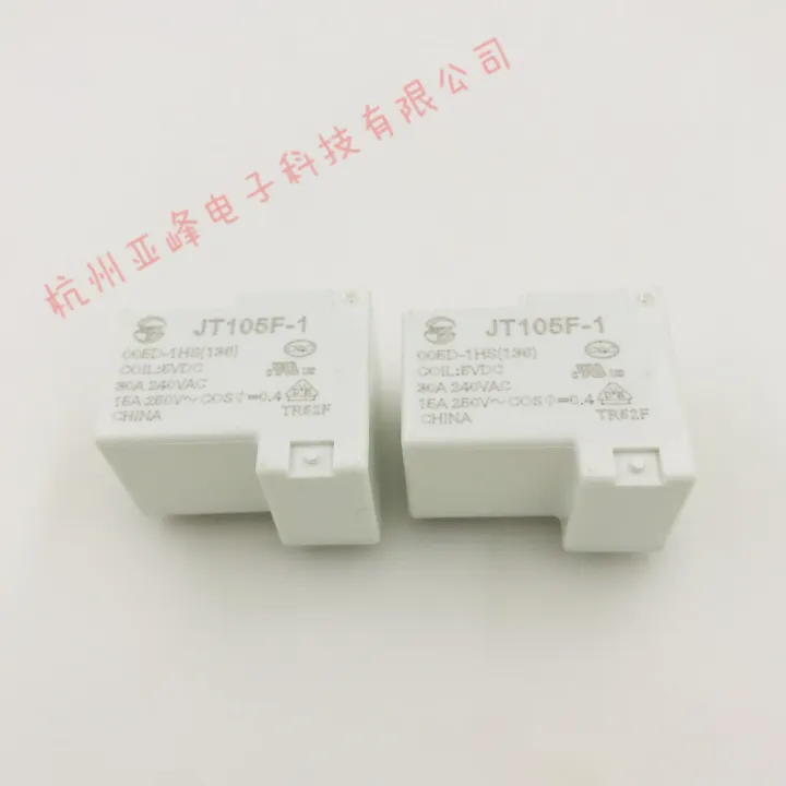 รีเลย์ JT105F-1-005D-1HS(136) 5VDC นิ้วเปิดแบบปกติ4ฟุต30A240VAC รีเลย์ ...