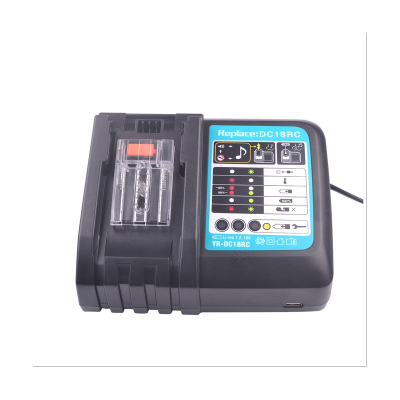 Battery Charger for Makita 14.4V 18V Battery BL1830 Bl1430 DC18RC DC18RC with LCD EU Plug