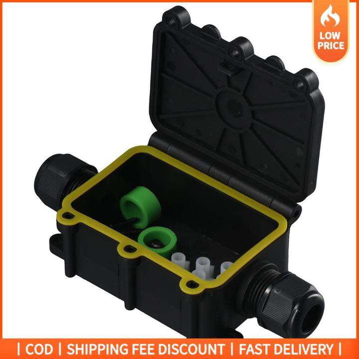GOOD MOOD BEAUTY Black Waterproof Junction Box PA66 Nylon Twoway