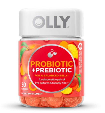 OLLY Gummy Probiotic+Prebiotic โพรไบโอติกส์ และพรีไบโอติกส์ เพื่อความสมดุลของร่างกายและช่วยบำรุงระบบย่อยอาหารระบบย่อยอาหาร