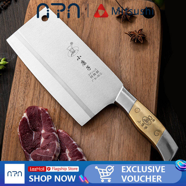 Nipiin by Mitsushi Chopping Knife/Bone Knife/Meat Butcher Knife