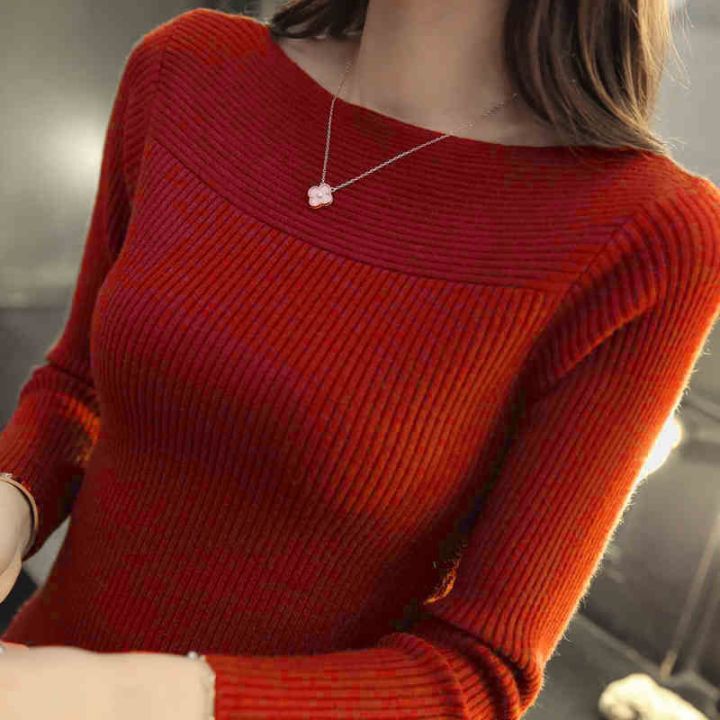 spot-off-neck-sweater-bottoming-shirt-womens-inner-wear-new-versatile-western-style-top-slim-fit-skinny-knitwear-2023