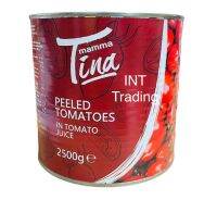 Peeled Tomatoes TINA mamma 2.5 kg. มะเขือเทศปอกเปลือก ขนาด 2.5 กิโลกรัม นำเข้าจากอิตาลี