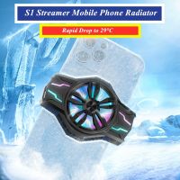 [ขายร้อน]NIQUXI S1 Universal Smart Phone พัดลมระบายความร้อน Mobile Gaming Cooler ระบายความร้อนเย็นสำหรับ IPhone Xiaomi Samsung Redmi สำหรับ Type C หม้อน้ำ USB