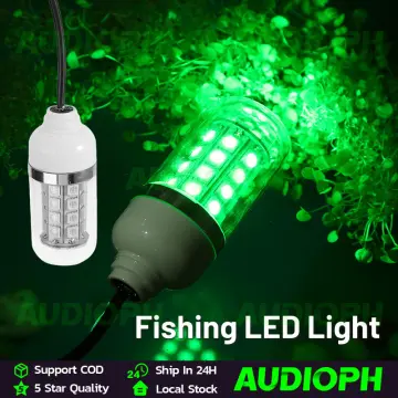 12V 20W LED Green Underwater Submersible Fishing Light Boat Squid Fish Lamp  Waterproof - AliExpress