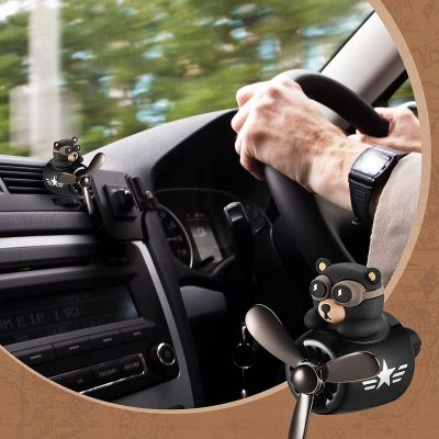 Car Air Freshener Accessories Interior Outlet Scented Clip Vent Diffuser Reusable with Rotating Propeller