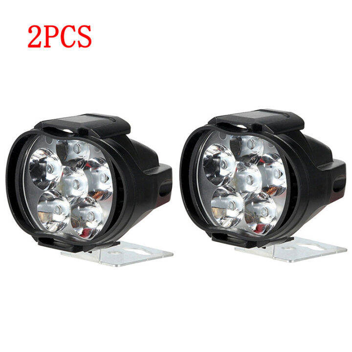 6-2ชิ้น12v-led-มอเตอร์ไซค์กันน้ำไฟหน้าสปอตไลท์ไฟ-led-เสริมอุปกรณ์-moto-ไฟหน้าเสริมอุปกรณ์เสริม