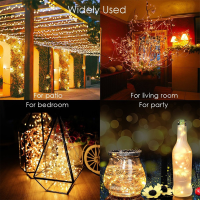 Solar String Lights Outdoor Waterproof Light Chain 8Mode For Garland Thread Battery Lights Patio Party Tree Christmas Decoration