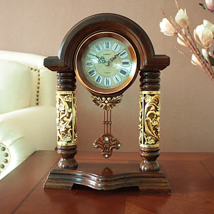 Europe type restoring ancient ways clock desktop pendulum clock sitting