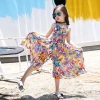 Girls Flower Bohemian Summer Dress ChildKids Girl Beach Dresses Chiffon Dresses Floral Teenager Girls Clothes 6 8 10 12 14 Year