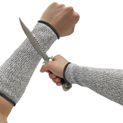 [COD] Factory wholesale short HPPE anti-cut arm guard safety sleeve five-level knife manufacturing cutting protection