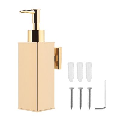 Liquid Soap Dispenser Bathroom Wall Mounted Gold Shower Gel Detergent Shampoo Bottle for Kitchen Hotel Home