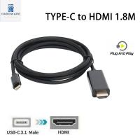 LTMGZ สายเคเบิลหน้าจอเดียวกัน สายเคเบิล Type-C เป็น HDMI เอชดีไอพี เครื่องขยายสัญญาณ น้ำหนักเบามาก เวอร์ชัน3.1 สำหรับจอภาพ/โปรเจคเตอร์/ทีวีพร้อมอุปกรณ์ HD