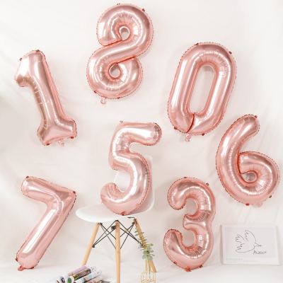 32Inch Number Balloons Multiple colors Helium Number Balloon Figures Happy Birthday Party Decoration Wedding Globo Baby shower