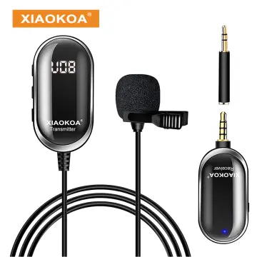 XIAOKOA Wireless Microphone,Microphone sans Fil 2.4G,Transmission