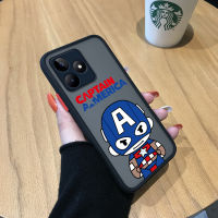 เคสโทรศัพท์พร้อมสำหรับ Realme C53 Realme Narzo N53เด็กผู้ชายการ์ตูนฮีโร่น่ารักมีน้ำค้างแข็งโปร่งใสผู้ชายเคสใส่โทรศัพท์กล้องคลุมทั้งหมดกันกระแทกปกป้องเคสโทรศัพท์เคสมือถือ