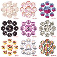 10 pcs/lot Wholesale Round Letter Patch Iron On Patches For Clothing Thermoadhesive Patches On Clothes DIY Embroidery Patch