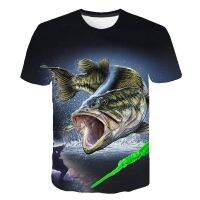 2023 3D Printed Fish Pattern Men and Women Casual T-shirt Fashion Trend Youth Cool Mens T-shirt Hip Hop Short Sleeve T-shirt