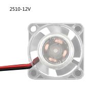 พัดลมระบายความร้อน2510 3010 4010,พัดลม LED 12V 24V พัดลมระบายความร้อนไฮดรอลิกเรืองแสงเงียบชิ้นส่วนเครื่องพิมพ์3D