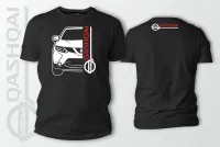 Double Side Niss Qashqai J11 2014 Car Auto Black Tshirt Designs Best Selling Men Cool T Shirts