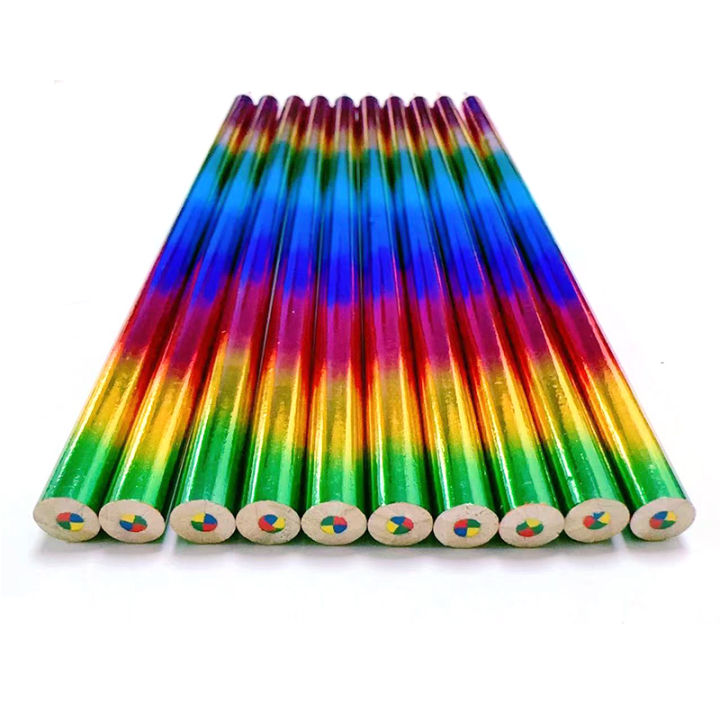 bali-ดินสอสีรุ้งเข้มข้น12ชิ้นชุดดินสอสีน่ารักสำหรับเด็กดินสอสีโรงเรียนดินสอสี