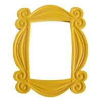 Handmade Monica Door Frame Wood Yellow Photo Frames Collectible Home Decor Collection Cosplay Gift
