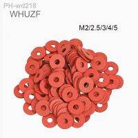 WHUZF 500PCS Red Motherboard Screw Insulating Fiber Washers Red Paper Meson Gasket