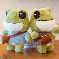 【CC】 29cm Soft Big Eyes Frog Stuffed Animals Dolls Sweater Kids Birthday Gifts for Children