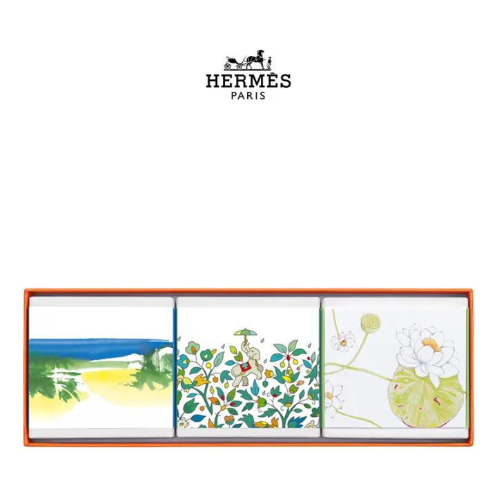 Hermes Hermes Soap Gift Box Set Moisturizing 100g*3 Lazada PH