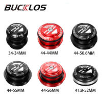 ชุดหูฟังแบริ่งจักรยานบนถนน MTB BUCKLOS 34/44/50.6/52/55/56มม. อุปกรณ์ติดตั้งท้ายจักรยานสำหรับ1-1/8 "สำหรับส้อมหลอดเรียวตรง