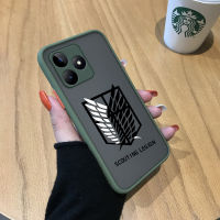 เคสสำหรับ Realme Narzo N53 Realme C53มีน้ำค้างแข็งโปร่งใสสอดแนมโจมตีอย่างหนักเคสใส่โทรศัพท์คลุมทั้งหมดเคสป้องกันกล้อง