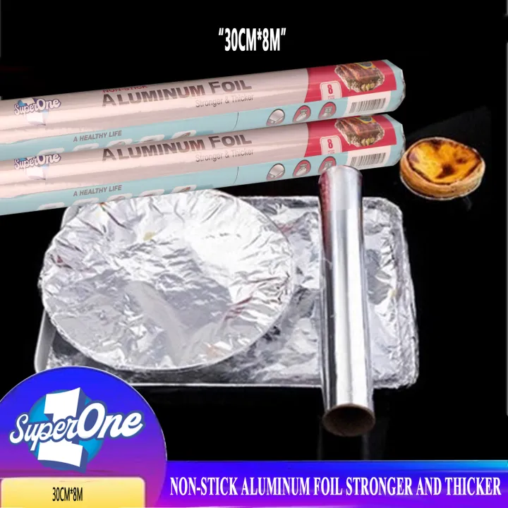 NonStick Aluminum Foil Roll Food Sheet Wrapper SuperOne Multi Purpose