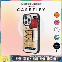 Art Fashion Crown CASETiFY Magsafe Magnetic Phone Case Compatible for iPhone14/13/12/11/Pro/Max iPhone Case Transparent Shockproof Protective Bumper Case Acrylic Hard Cover