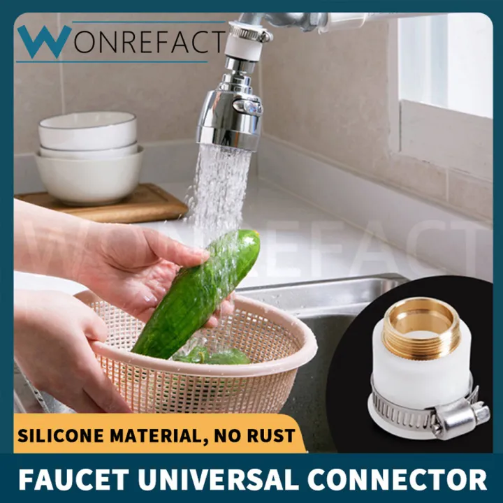 Faucet Adapter Kitchen Tap Universal Connector Male Thread Silicone