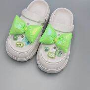 8 cái bộ CROCS jibbitz quyến rũ Giày phụ kiện dễ thương nơ bạn gái Knot