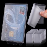 10PCS Matte Clear Card Cover Protective Holder Soft PVC Waterproof Credit ID Business Card Protection Document Id Badge Case New