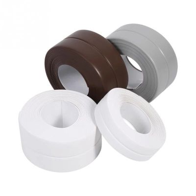 Self Adhesive Bathroom Kitchen Sealing Tape Waterproof Kitchen and Bathroom Wall Sticker PVC Tape Caulk Strip