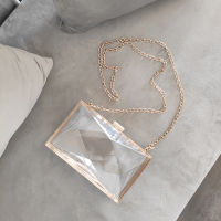 Personality Transparent Acrylic Clutch Hard Box Evening Bag Fashion Design Handbag Bridesmaid Bags Purses