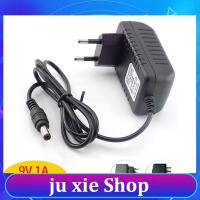 JuXie store 100V 240V AC to DC Adaptor 9V 1A 2A 2000MA 1000ma 5.5mmx2.5mm Connector Supply Charger Power Adapter EU US