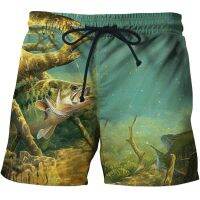 New Carp Beach Shorts Men Fishing Printed Swimsuit homme 2023 Swim Trunks Short Pants Sport Gym