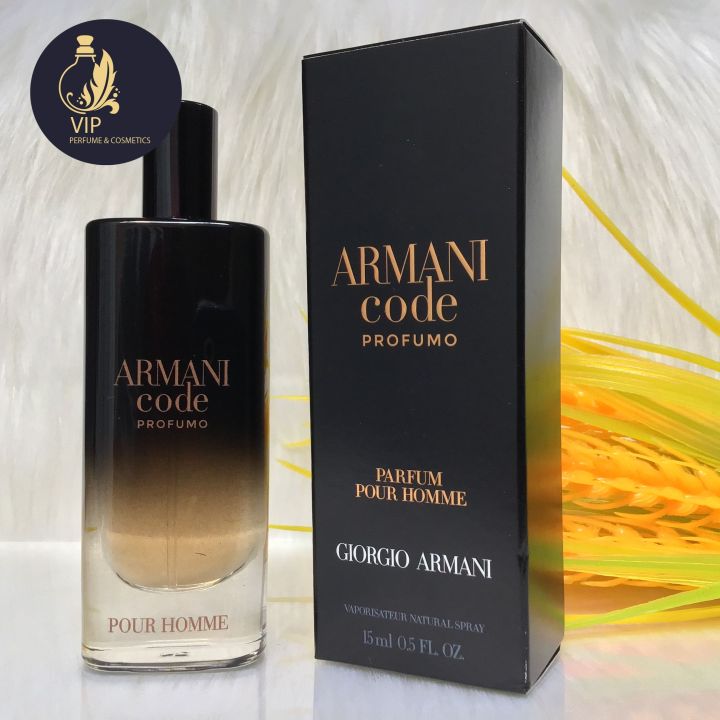HCM][ mini ] Nước hoa nam Giorgio Armani Code Profumo Parfum Pour Homme  15ml 